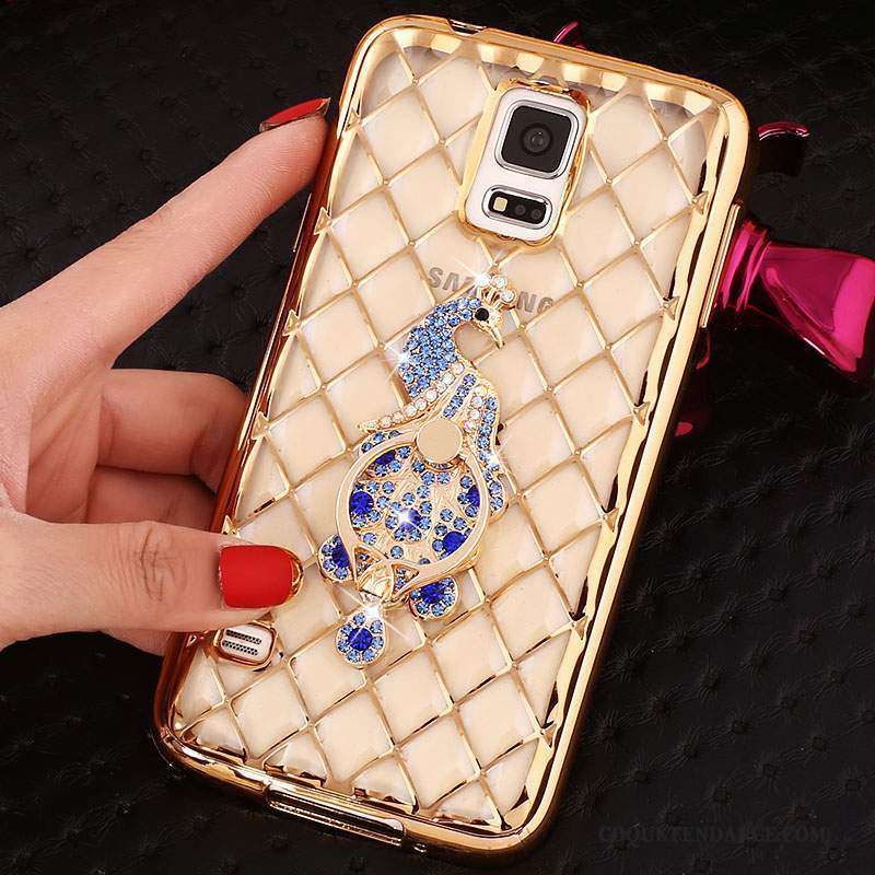 Samsung Galaxy Note 4 Coque Très Mince Étui Silicone Anneau Strass