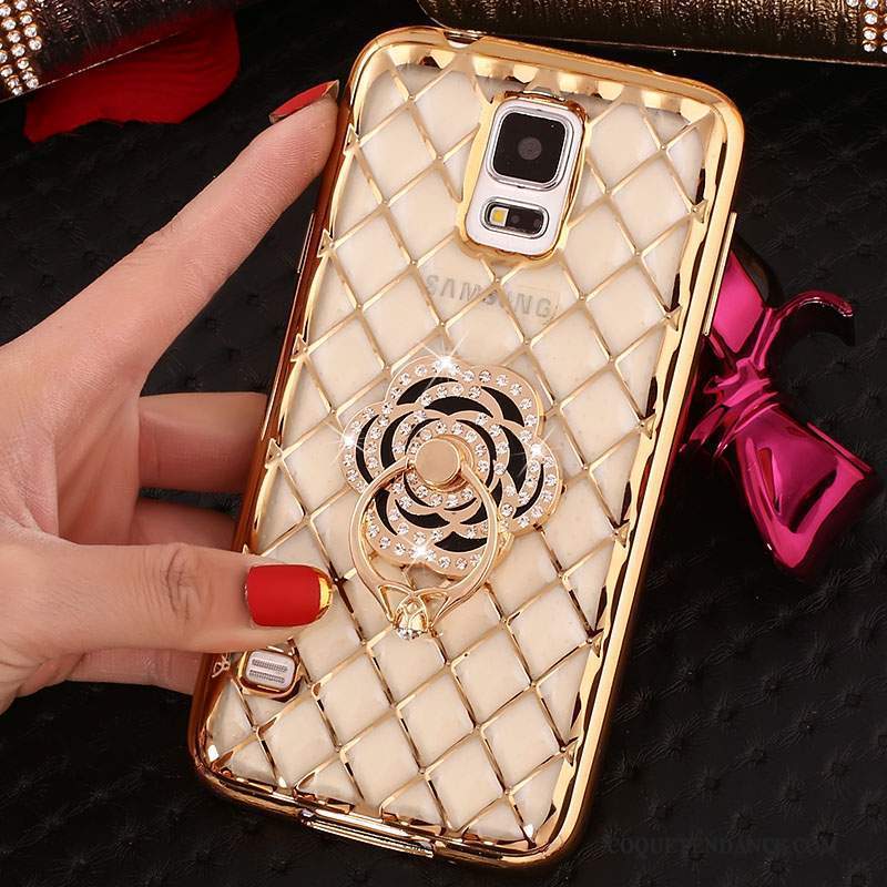 Samsung Galaxy Note 4 Coque Très Mince Étui Silicone Anneau Strass