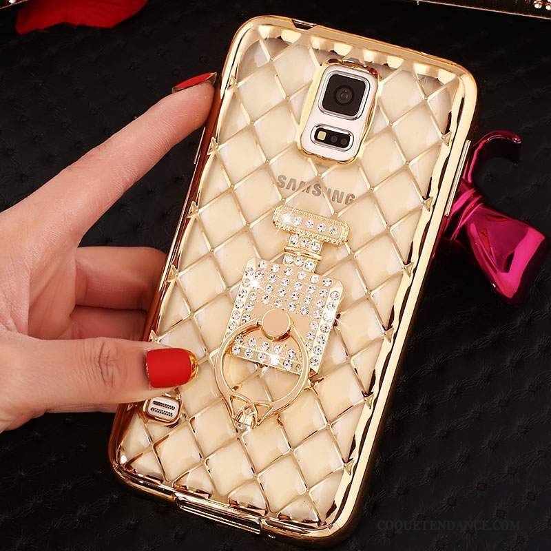 Samsung Galaxy Note 4 Coque Très Mince Étui Silicone Anneau Strass