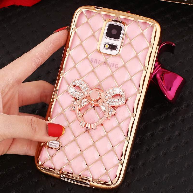 Samsung Galaxy Note 4 Coque Très Mince Étui Silicone Anneau Strass