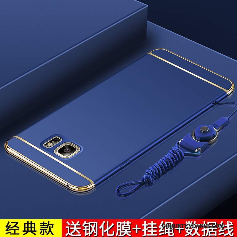 Samsung Galaxy Note 5 Coque Bleu Tout Compris Mince Incassable Protection