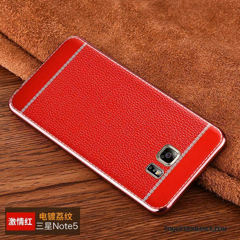 Samsung Galaxy Note 5 Coque Cuir Étui Tout Compris Fluide Doux De Téléphone
