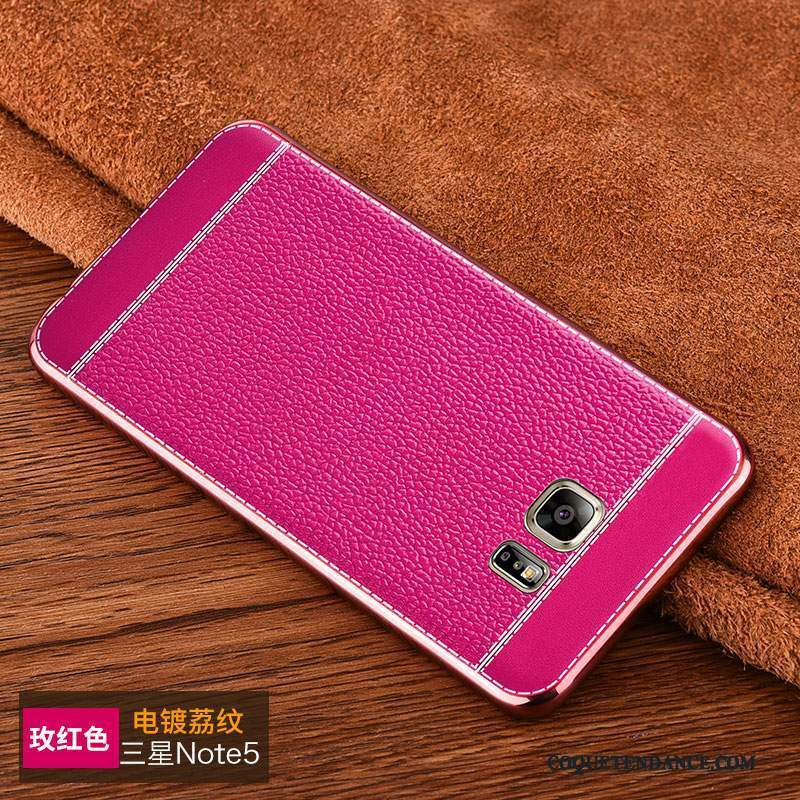 Samsung Galaxy Note 5 Coque Cuir Étui Tout Compris Fluide Doux De Téléphone