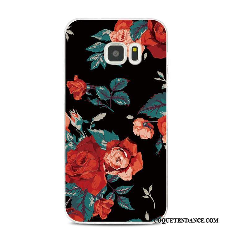 Samsung Galaxy Note 5 Coque Gaufrage Fleur De Téléphone Fluide Doux Étui