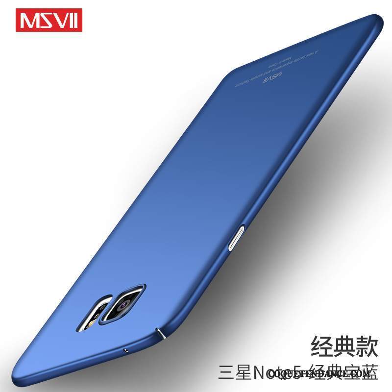 Samsung Galaxy Note 5 Coque Mince Incassable Silicone De Téléphone Bleu