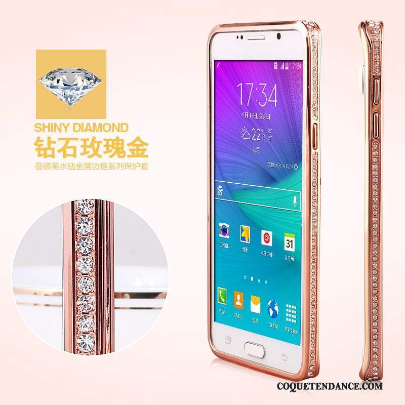 Samsung Galaxy Note 5 Coque Protection Incassable Métal De Téléphone Or