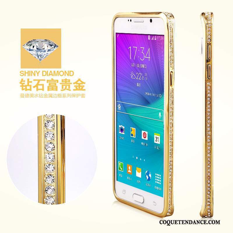 Samsung Galaxy Note 5 Coque Protection Incassable Métal De Téléphone Or