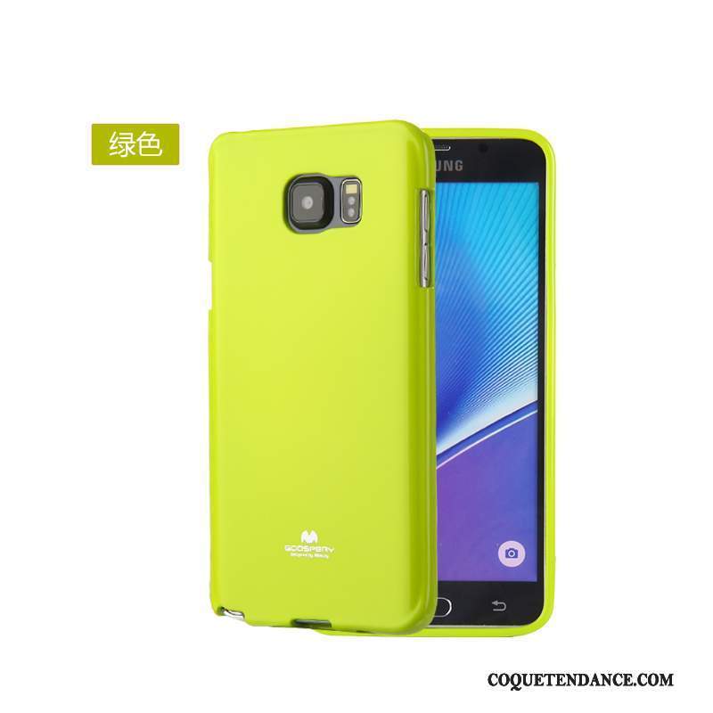 Samsung Galaxy Note 5 Coque Protection Silicone Étui Incassable Vert