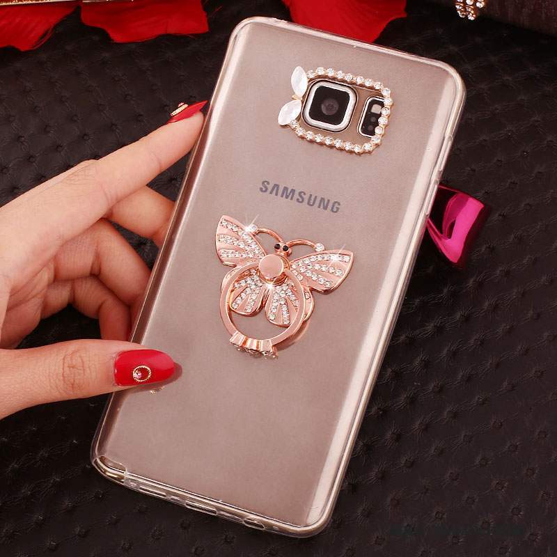 Samsung Galaxy Note 5 Coque Silicone Protection Strass Étui