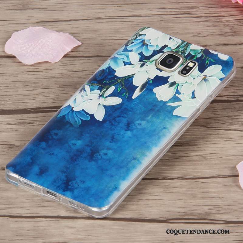 Samsung Galaxy Note 5 Coque Silicone Violet Fluide Doux Gaufrage De Téléphone