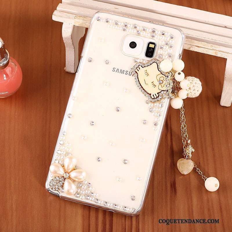 Samsung Galaxy Note 5 Coque Transparent De Téléphone Strass Difficile Or