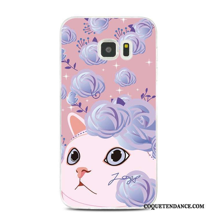 Samsung Galaxy Note 5 Coque Violet De Téléphone Chat Tout Compris Fleur