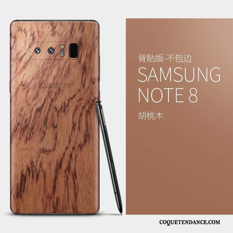 Samsung Galaxy Note 8 Coque Bois Massif Protection Très Mince Sac
