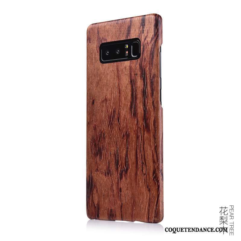 Samsung Galaxy Note 8 Coque De Téléphone Mince Bois Bois Massif En Bois