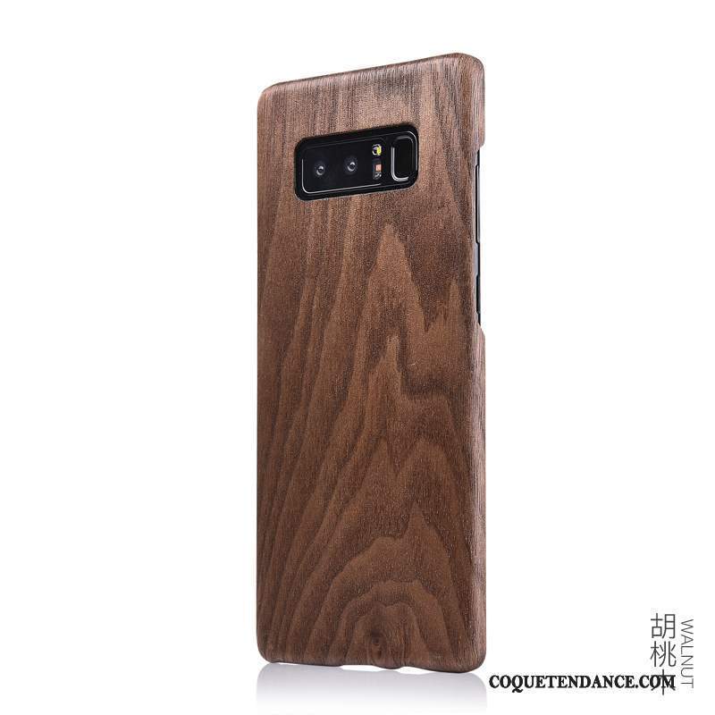 Samsung Galaxy Note 8 Coque De Téléphone Mince Bois Bois Massif En Bois