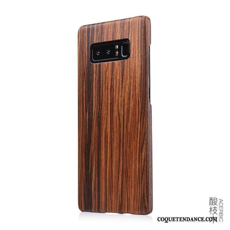 Samsung Galaxy Note 8 Coque De Téléphone Mince Bois Bois Massif En Bois