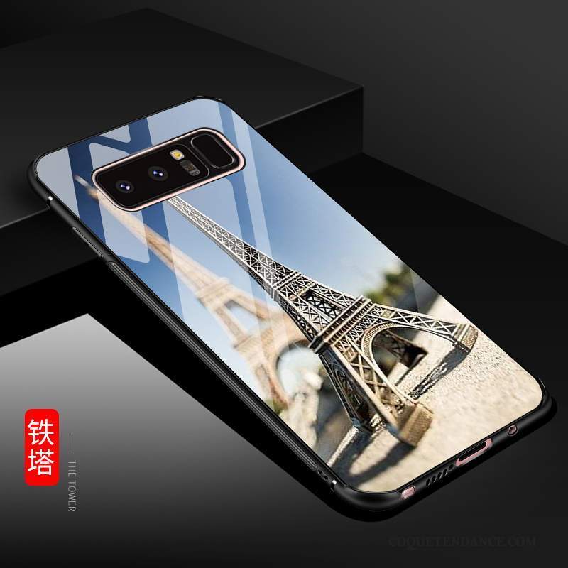 Samsung Galaxy Note 8 Coque Difficile Étui Protection Verre Trempé