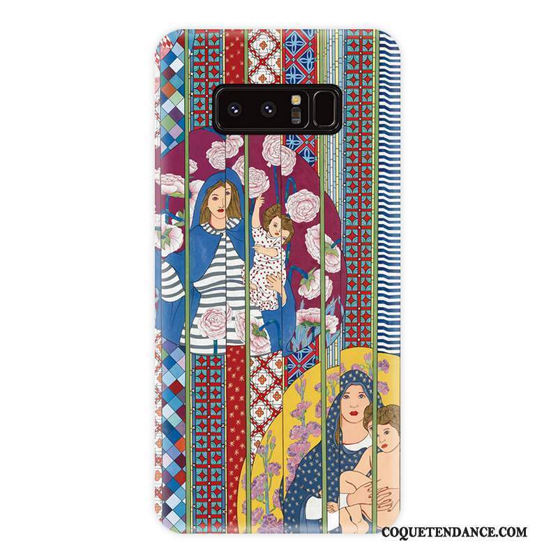 Samsung Galaxy Note 8 Coque Fluide Doux Personnalité Protection Vent Rayé