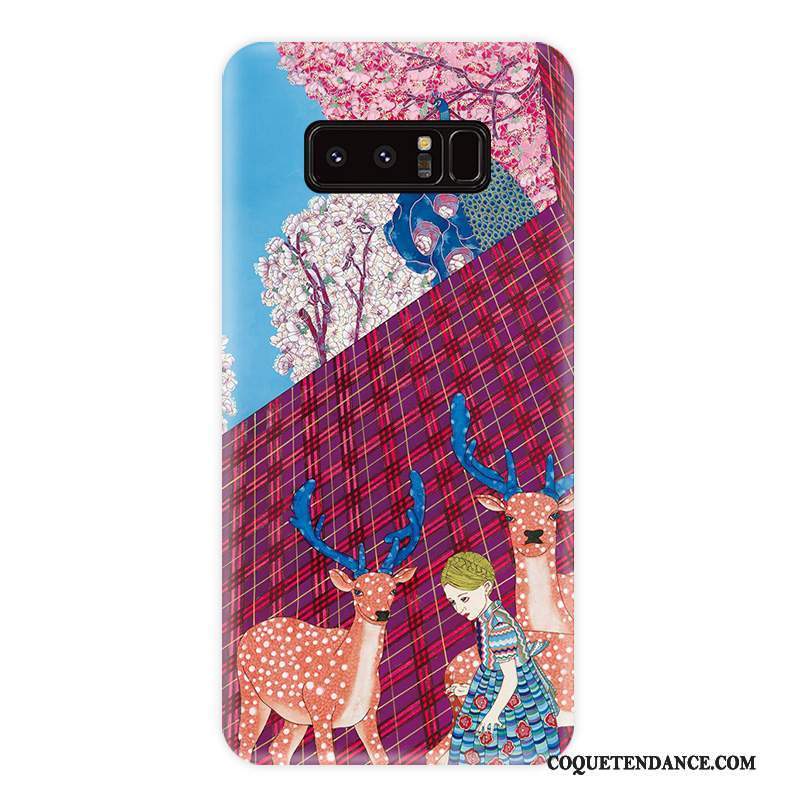 Samsung Galaxy Note 8 Coque Fluide Doux Personnalité Protection Vent Rayé