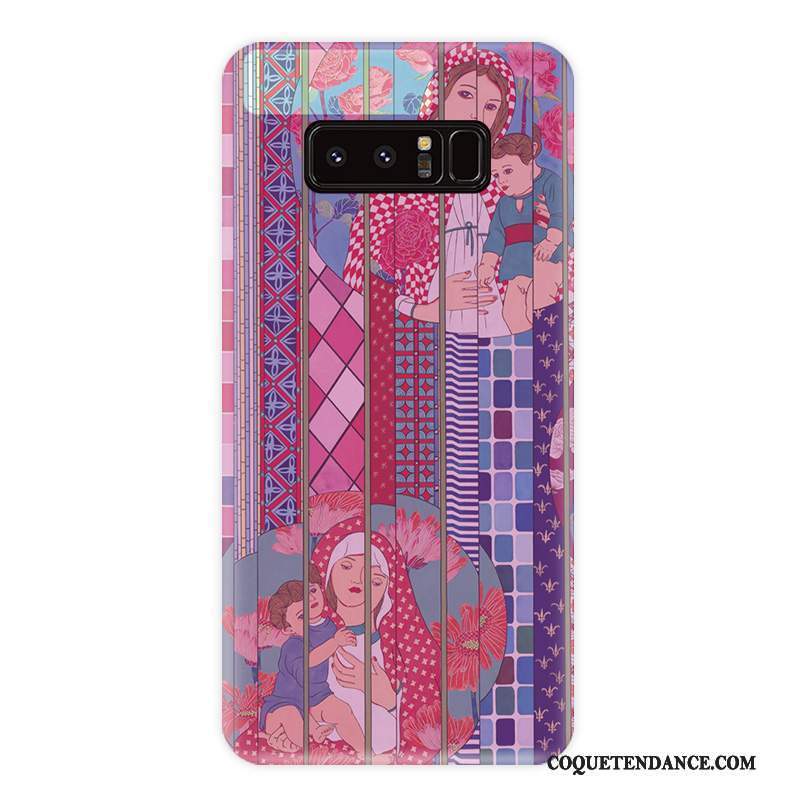 Samsung Galaxy Note 8 Coque Fluide Doux Personnalité Protection Vent Rayé