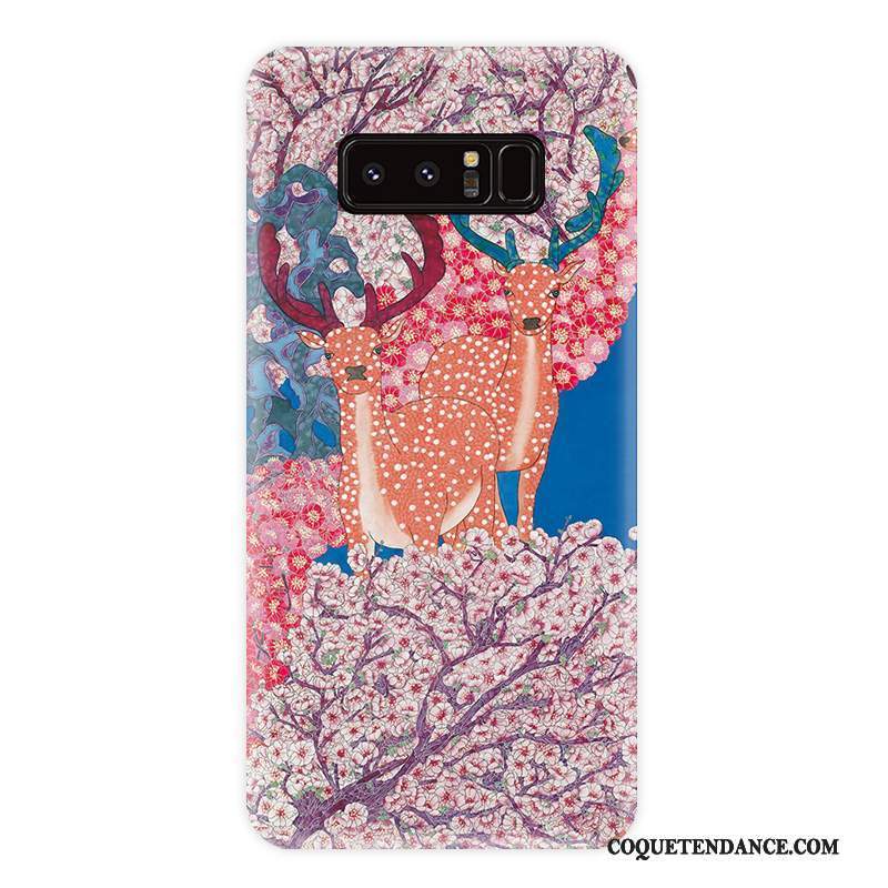 Samsung Galaxy Note 8 Coque Fluide Doux Personnalité Protection Vent Rayé