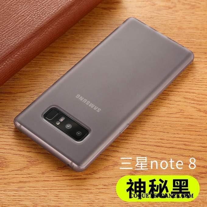 Samsung Galaxy Note 8 Coque Fluide Doux Étui Tout Compris Noir De Téléphone