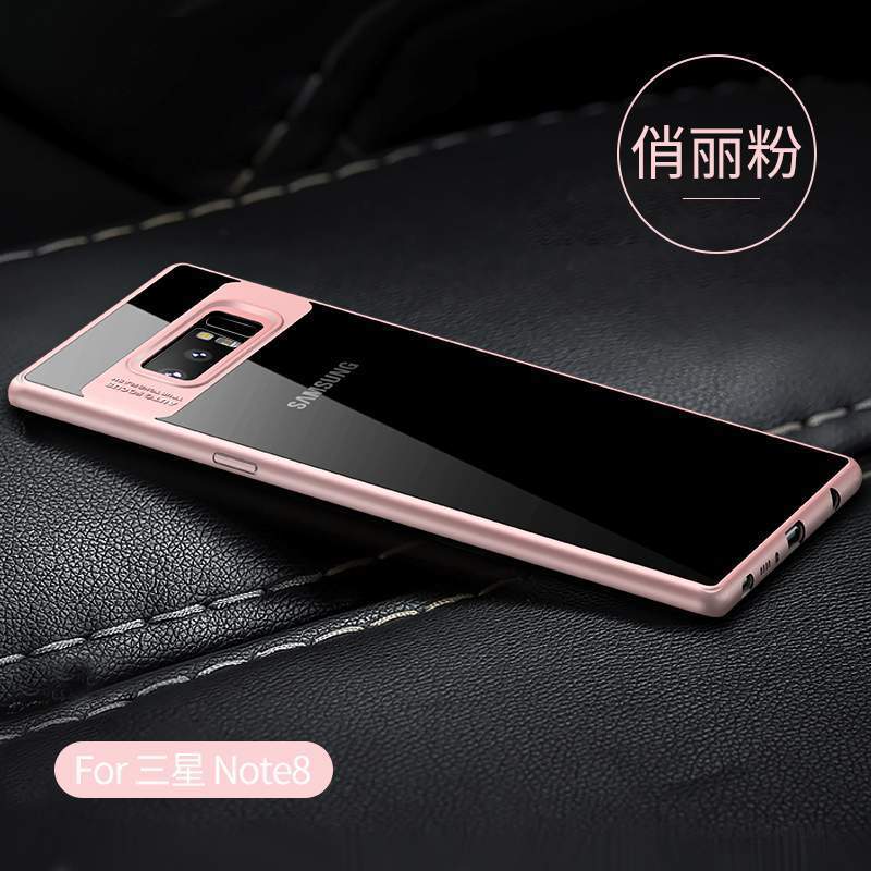 Samsung Galaxy Note 8 Coque Noir Tendance Créatif Transparent Silicone