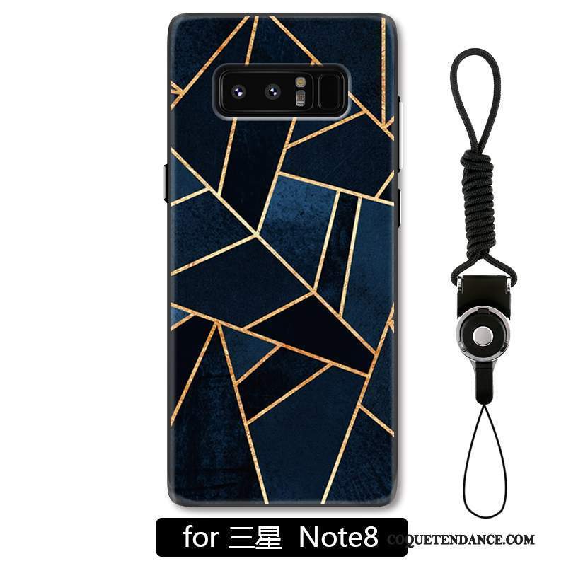 Samsung Galaxy Note 8 Coque Personnalité Protection Blanc Ornements Suspendus Incassable