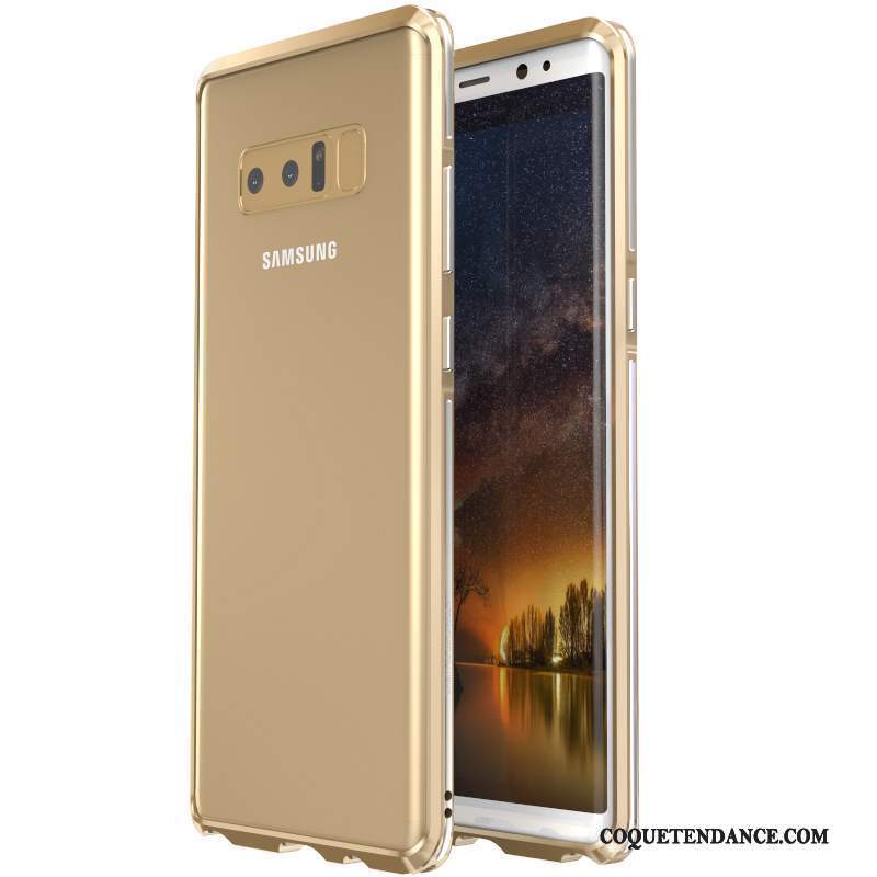 Samsung Galaxy Note 8 Coque Soie Métal Protection Border