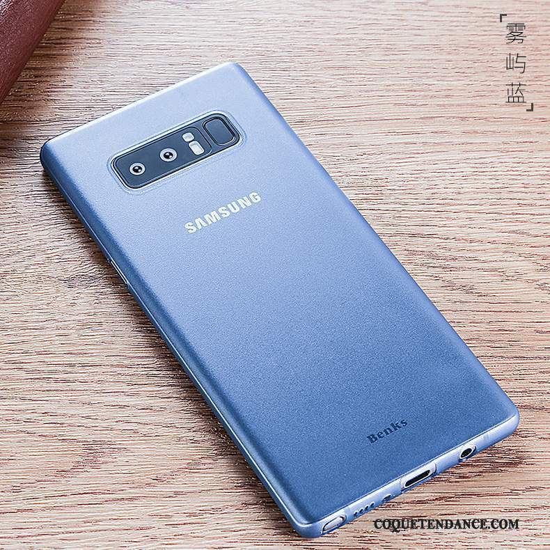 Samsung Galaxy Note 8 Coque Transparent Blanc De Téléphone Business Délavé En Daim