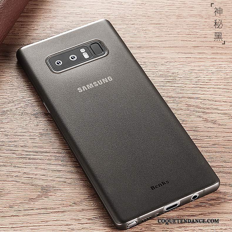 Samsung Galaxy Note 8 Coque Transparent Blanc De Téléphone Business Délavé En Daim