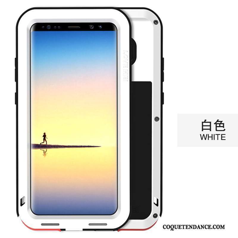 Samsung Galaxy Note 8 Coque Trois Défenses Métal Tout Compris Protection Étui