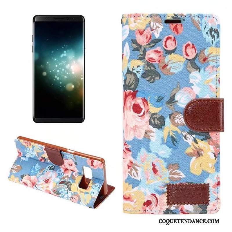 Samsung Galaxy Note 8 Coque Étui Étui En Cuir Multicolore Fleur Modèle Fleurie