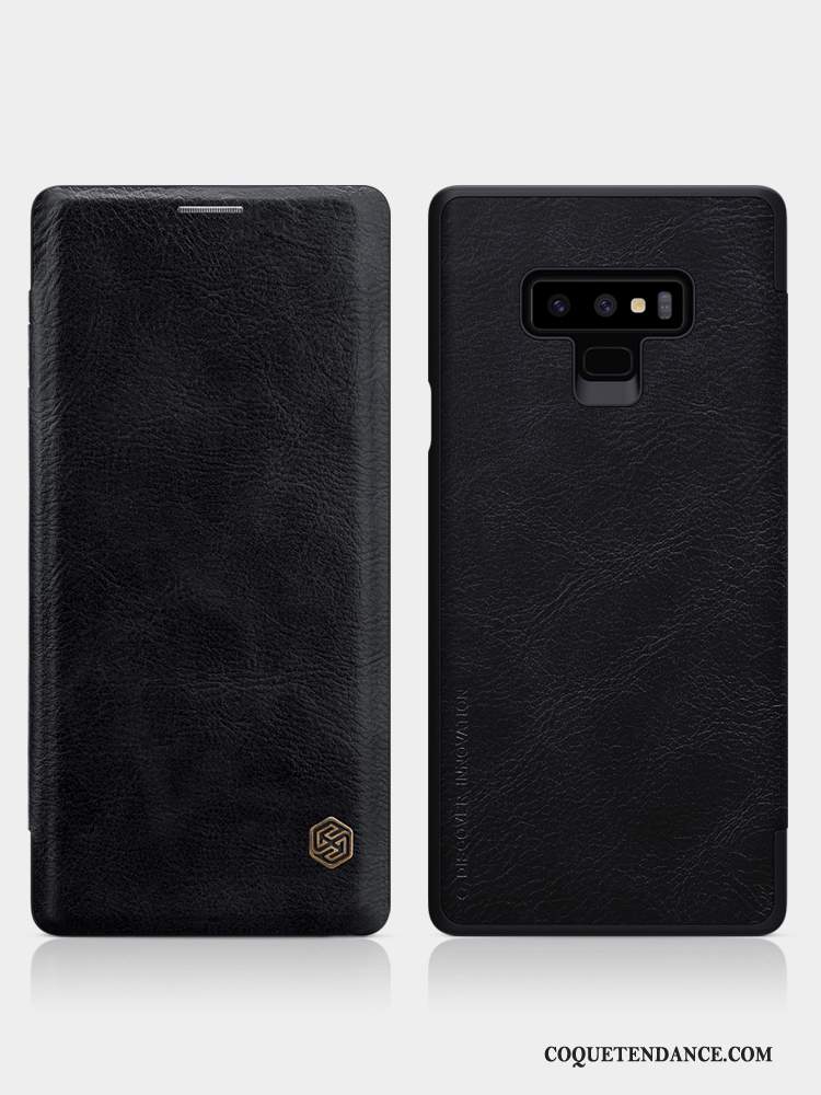 Samsung Galaxy Note 9 Coque Business Étui En Cuir Housse Mesh Protection