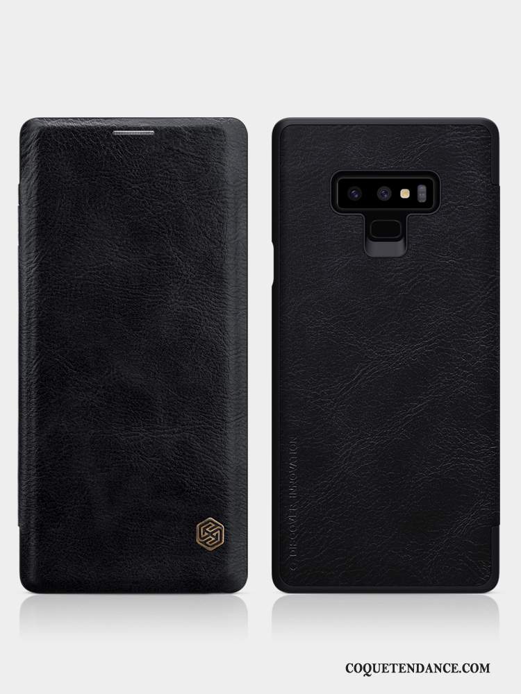 Samsung Galaxy Note 9 Coque Business Étui En Cuir Housse Mesh Protection