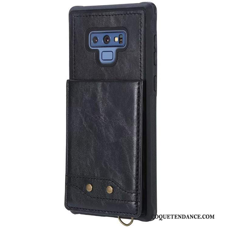 Samsung Galaxy Note 9 Coque De Téléphone Sac Carte Ornements Suspendus Fluide Doux Jaune