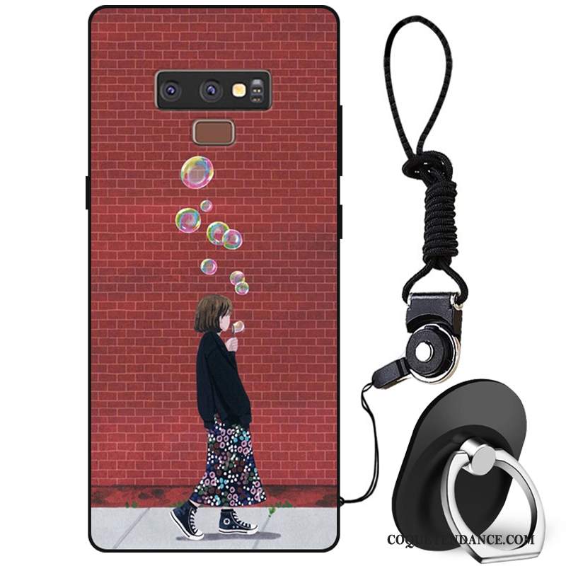 Samsung Galaxy Note 9 Coque Fluide Doux Protection Étui Peinture Silicone