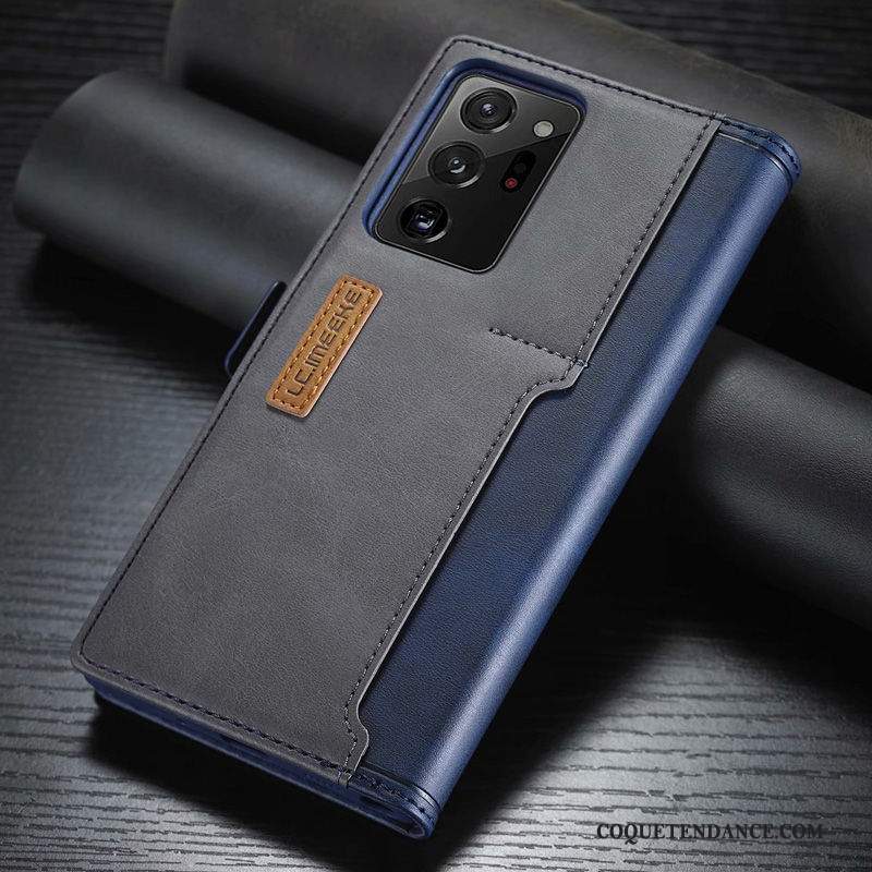 Samsung Galaxy Note20 Coque Étui En Cuir Plier Carte Housse De Téléphone