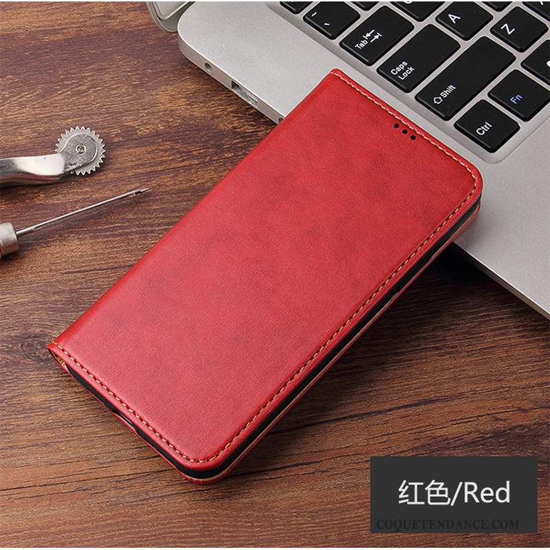Samsung Galaxy Note20 Ultra Coque De Téléphone Housse Rouge Étui En Cuir