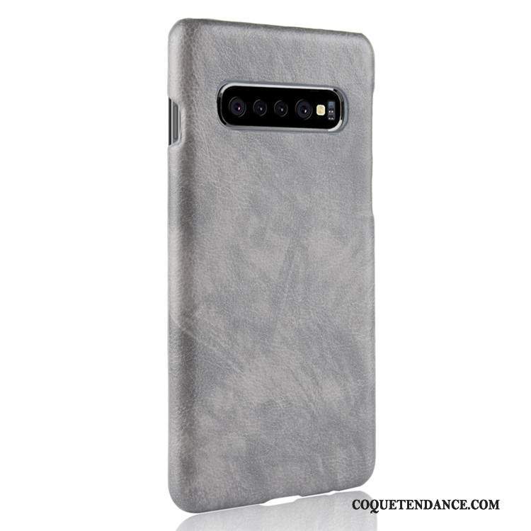 Samsung Galaxy S10 5g Coque Qualité Protection Difficile Cuir Étui