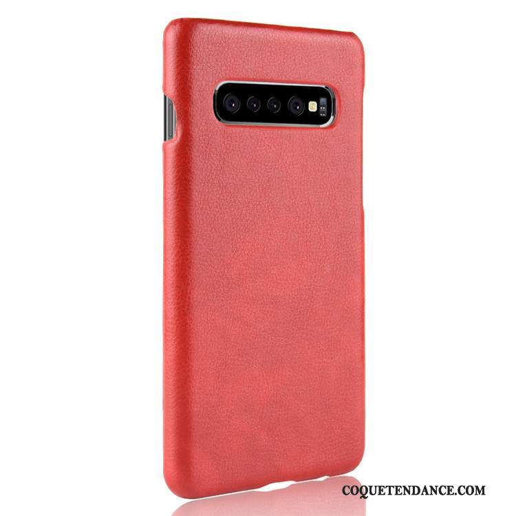 Samsung Galaxy S10 5g Coque Qualité Protection Difficile Cuir Étui