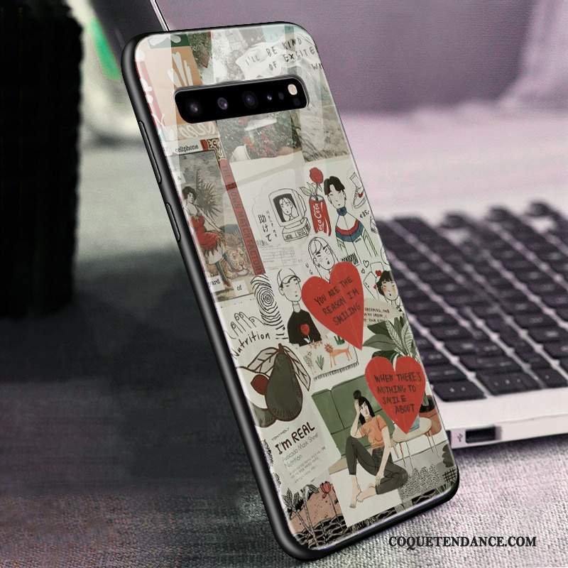 Samsung Galaxy S10 5g Coque Tout Compris De Téléphone Vert Verre