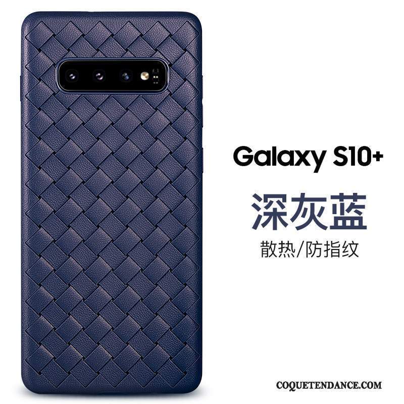 Samsung Galaxy S10+ Coque Personnalité Luxe Incassable Respirant Business