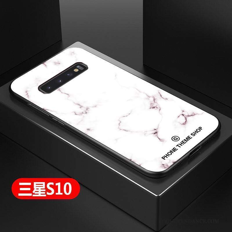 Samsung Galaxy S10 Coque Protection Créatif Incassable Simple Bleu