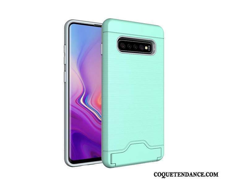 Samsung Galaxy S10+ Coque Soie Incassable Étui Carte Mince