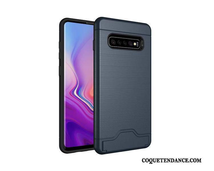 Samsung Galaxy S10+ Coque Soie Incassable Étui Carte Mince