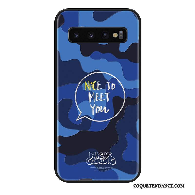 Samsung Galaxy S10 Coque Tout Compris Net Rouge Camouflage Créatif De Téléphone