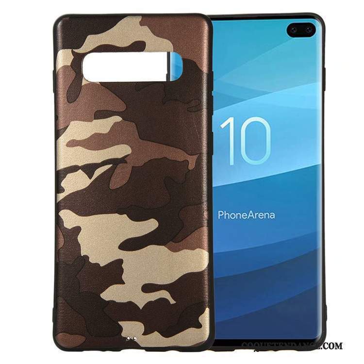 Samsung Galaxy S10 Coque Étui Protection Vert Incassable