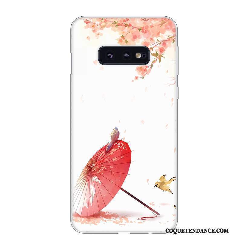 Samsung Galaxy S10e Coque Art Étui Incassable Blanc Tendance