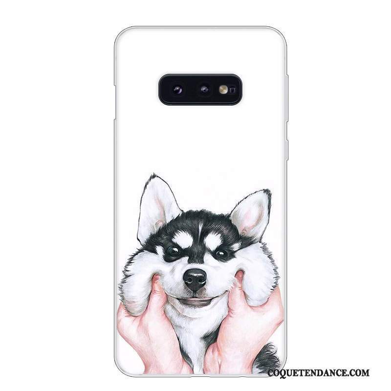 Samsung Galaxy S10e Coque Incassable Rouge Blanc Protection Étui